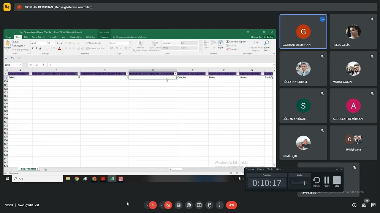 SPSS BÖLÜM 3 - EXCEL VERİ DÜZENLEME 1