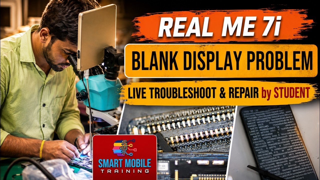Realme 7i Blank Display solution - Mobile repair training institute; Cellphone repair training #smt