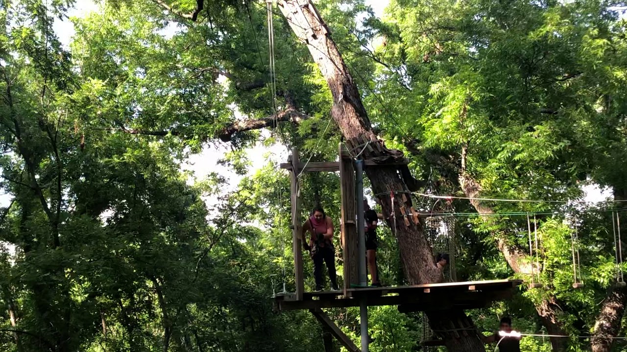Lauren doing the Tarzan Swing! Go Ape Plano TX