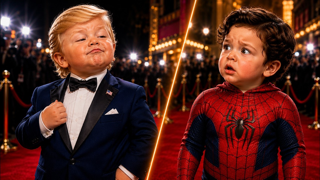 Baby Trump Hijacks the Spider-Man Premiere! 😂🍿