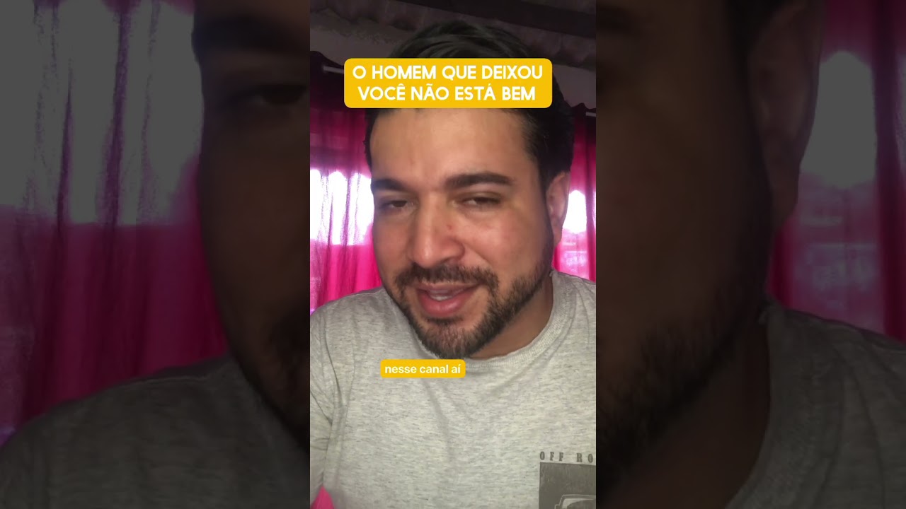 O homem deixou você não está bem