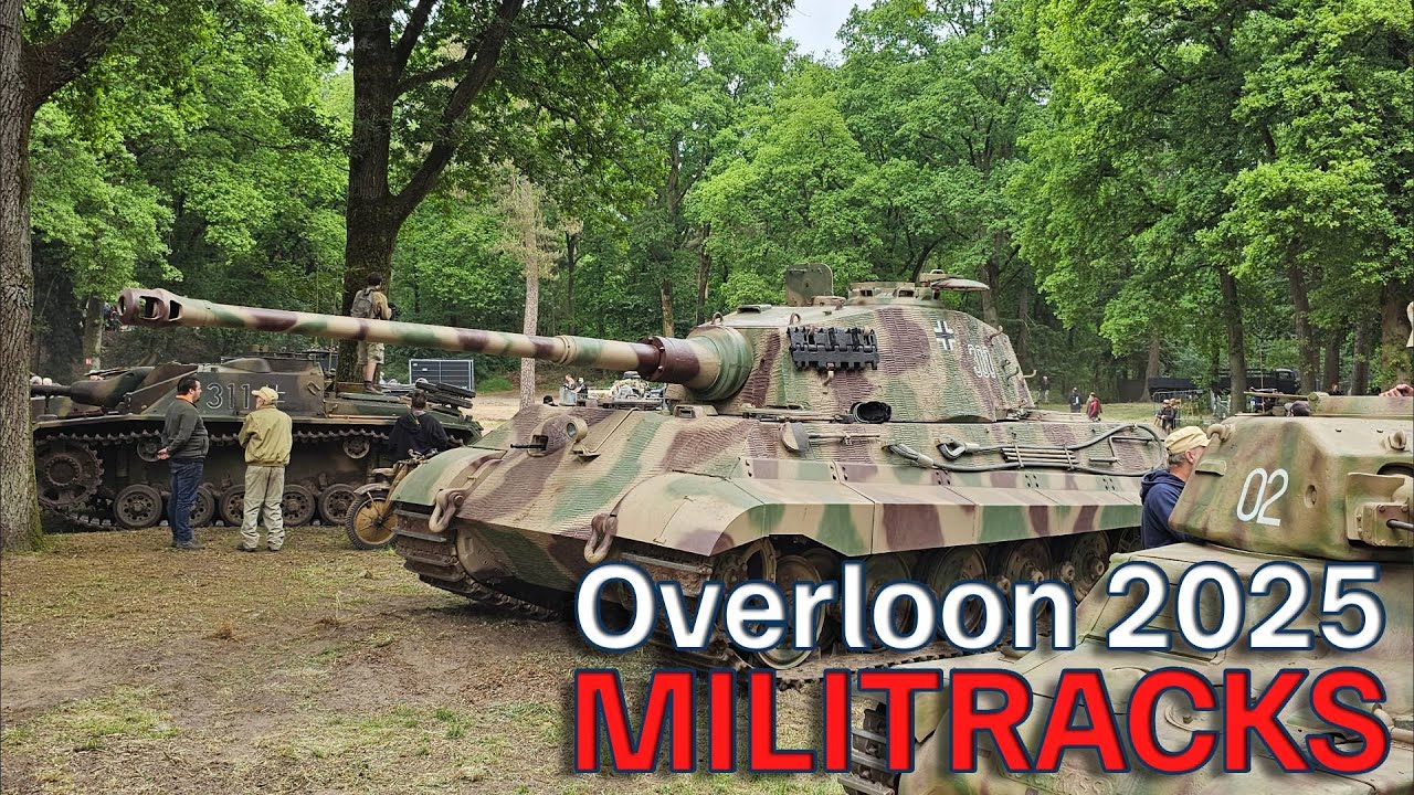Militracks 2025 - Overloon - WWII Fahrzeuge in Bewegung - WWII Military Show - Tiger 2 - Königstiger