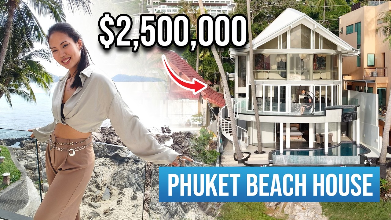 Touring a $2,500,000 Beachfront Villa in Phuket With Direct Beach Access
