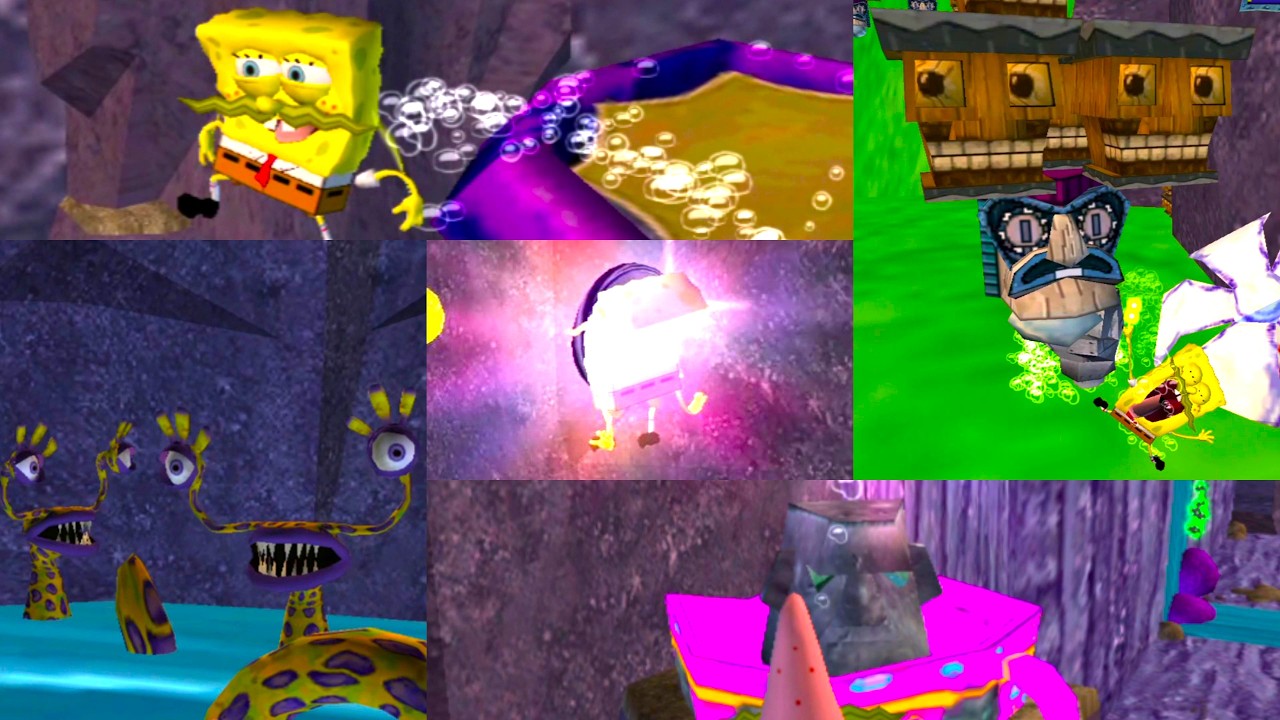Supernatural Spelunking by actualchatterteeth (SpongeBob Movie Custom Level)