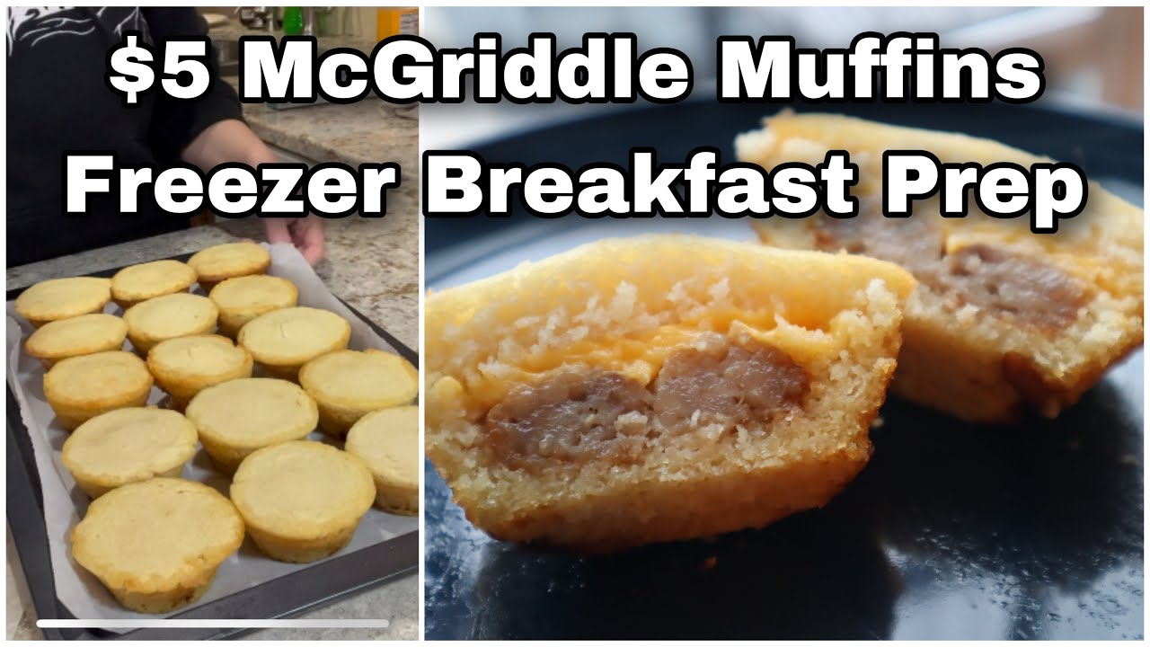 Идея для завтрака за 5 долларов: кексы McGriddle | Замороженные блюда | Готовьте завтрак заранее,...
