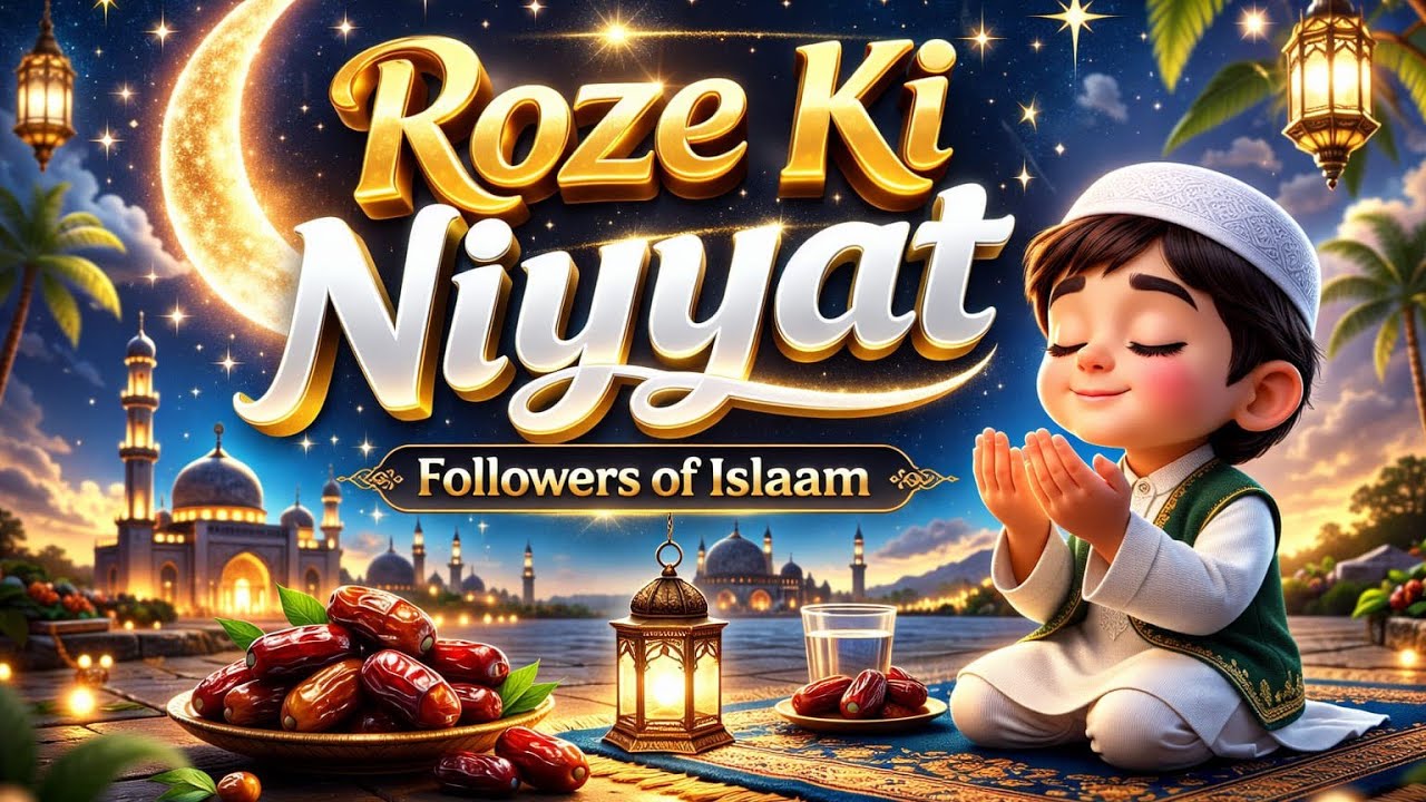 Roze Ki Niyat || Roza Rakhne Ki Niyat || Roza Rakhne Ki Dua || Ramzan 2026