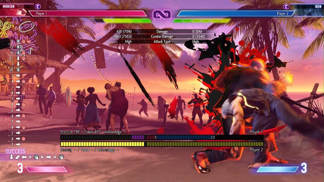 Street Fighter 6 Marisa DI Wall Splat Combo