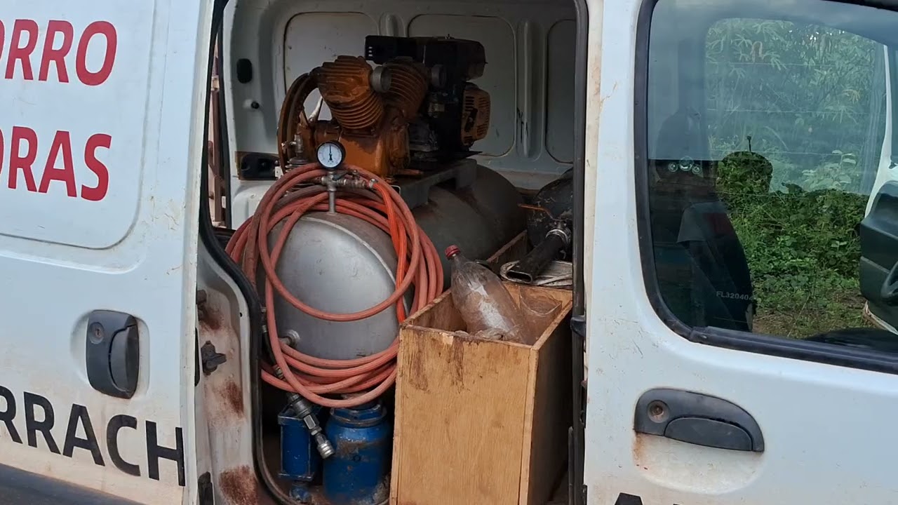 Como deve ser um compressor para borracharia movel vídeo
