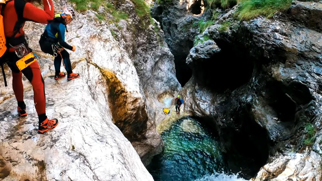 Canyoning Italy Tralba with CE4Y SICK-LINE 8.7