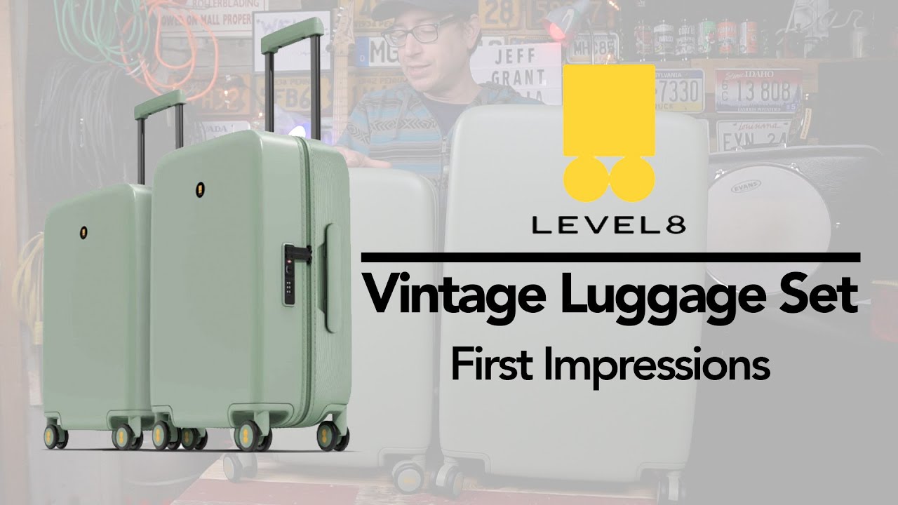 Level 8 Vintage Luggage Set | First Impressions