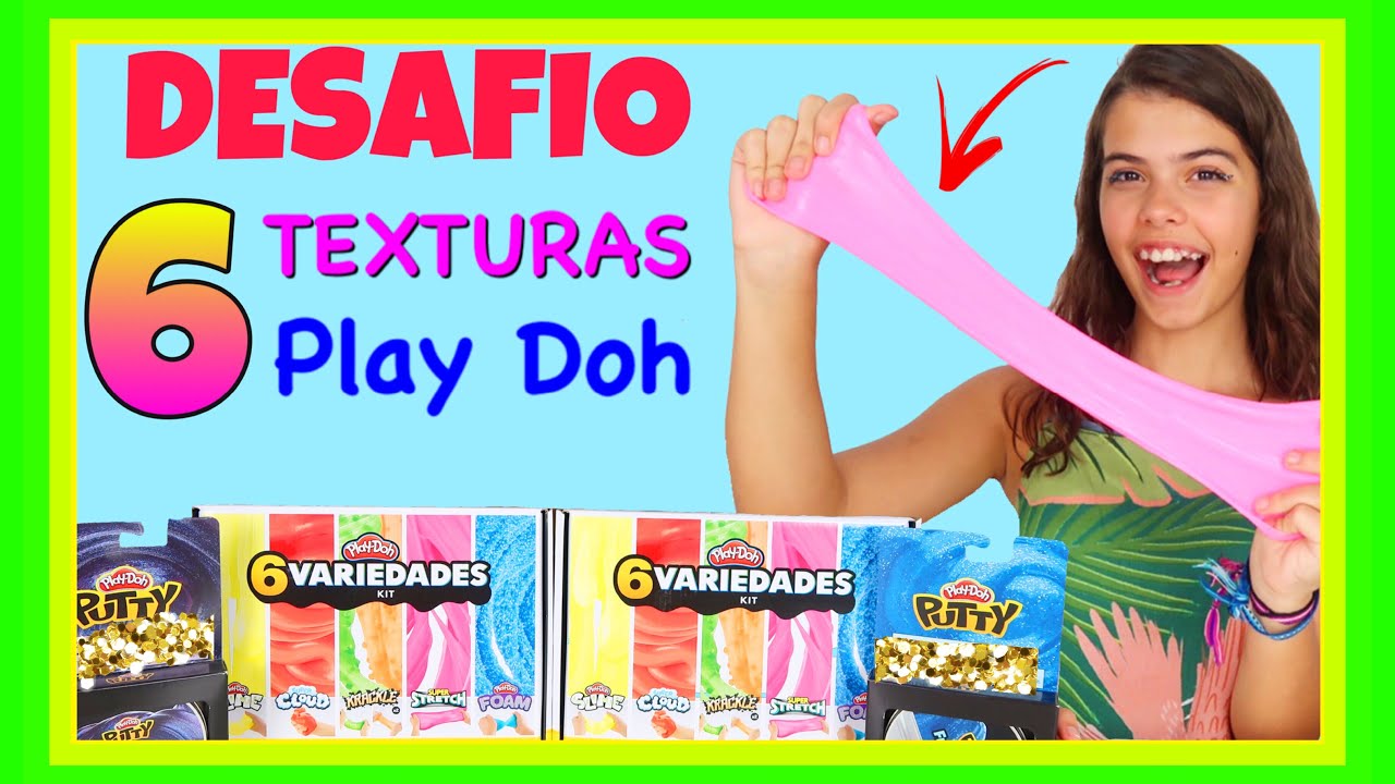 DESAFIO com as NOVAS TEXTURAS SLIME Play Doh | NICOLE DUMER