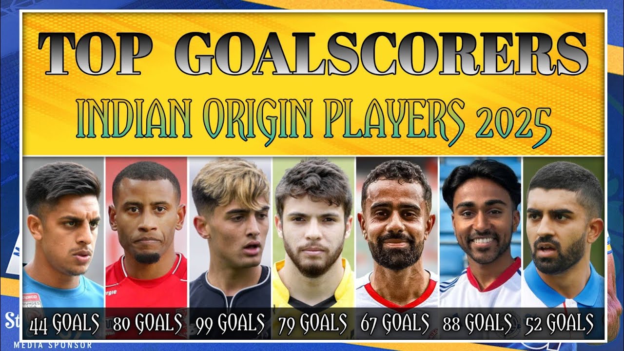 🔝 TOP 15 MOST GOALSCORERS || INDIAN ORIGIN FOOTBALL PLAYERS 2025/26 ✅ #indianfootball #football