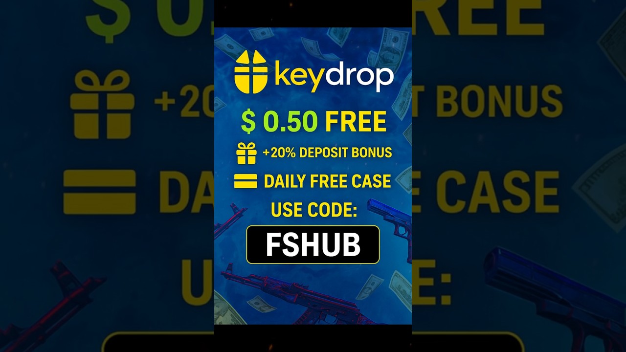 KeyDrop Promo Code 2025 &ndash; Get Free Coins & Cases +20% deposit bonus #keydrop #keydroppromocode #cs2