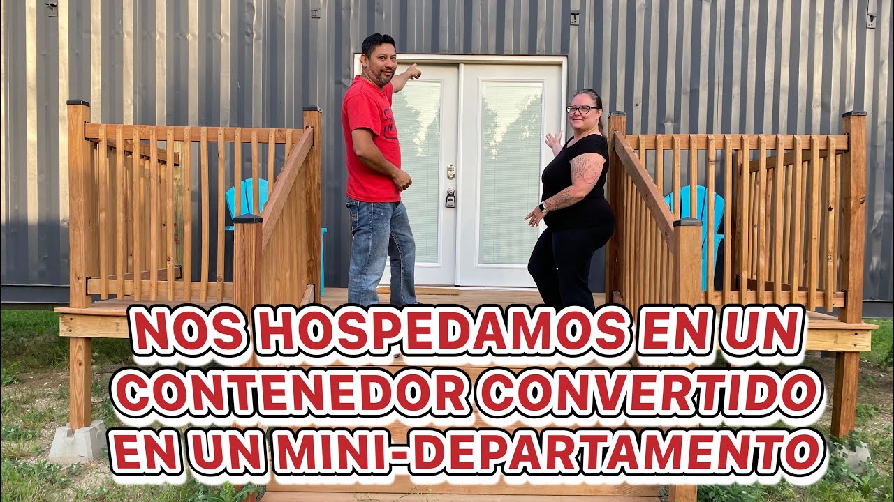 NOS HOSPEDAMOS EN UN CONTENEDOR CONVERTIDO EN UN MINI-DEPARTAMENTO.. @SleepyCabin @viajemosjuntos4810