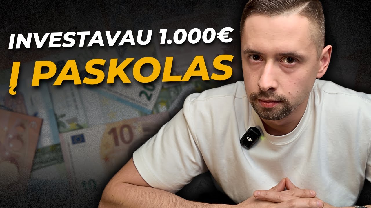 Investavau 1.000 &euro; ir gaunu pasyvias pajamas &ndash; kaip man tai pavyko?