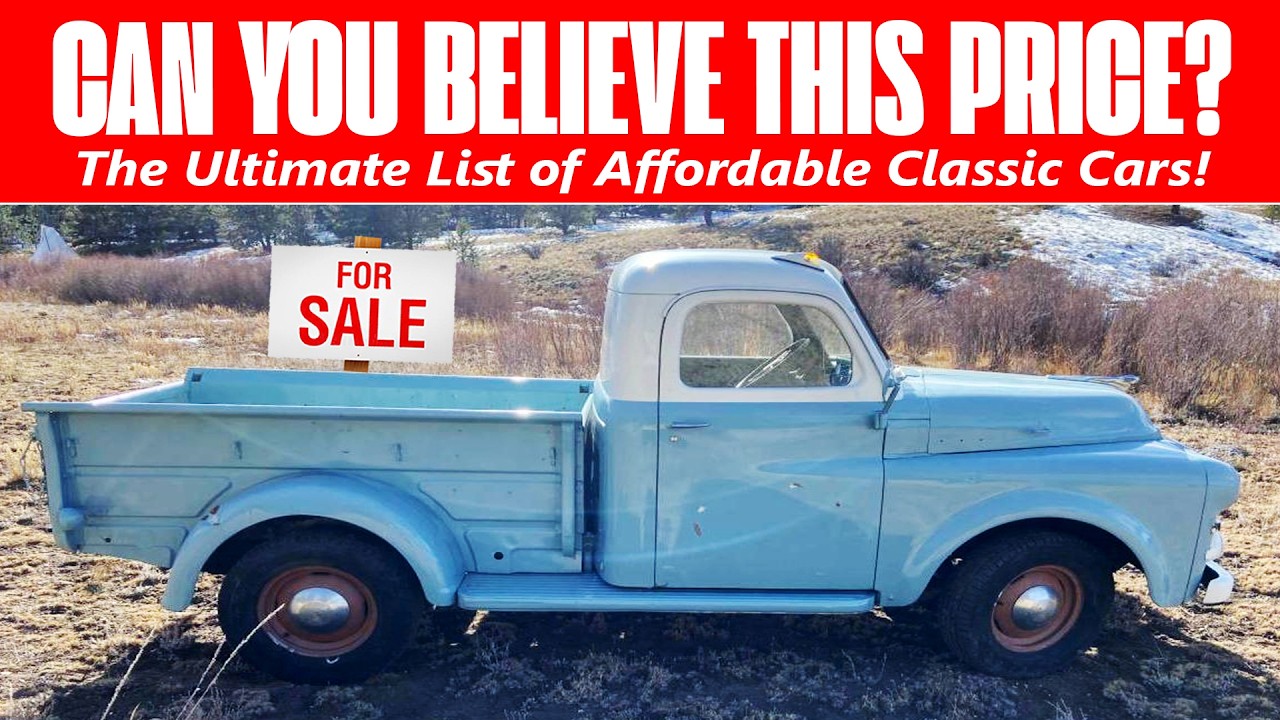 23 Hot Classic Car Deals Under $10,000 You Can't Afford to Miss!