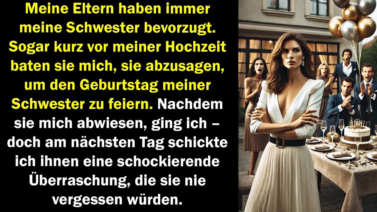 Meine Eltern bevorzugten meine Schwester und wollten meine Hochzeit absagen....