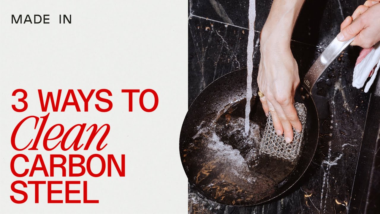 How to Clean a Carbon Steel Pan Without Ruining the Seasoning | Made In Carbon Steel Cookware Guide