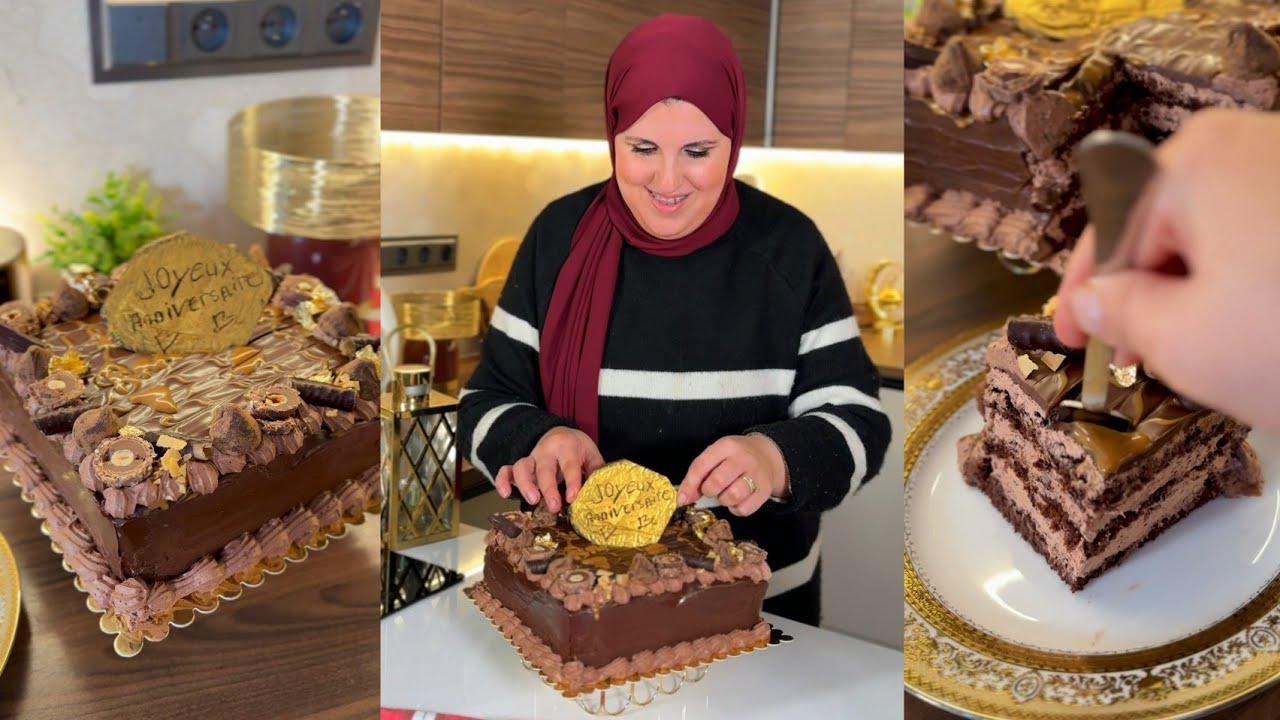 واخيرا !!!كيك رأس السنة واعياد الميلاد باسهل وانجح طريقة اقتصادي ولذيذ #حليمةالفيلالي 
