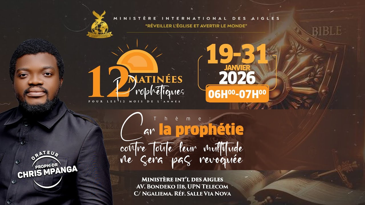 12  MATINÉES  PROPHÉTIQUES  JOUR 12