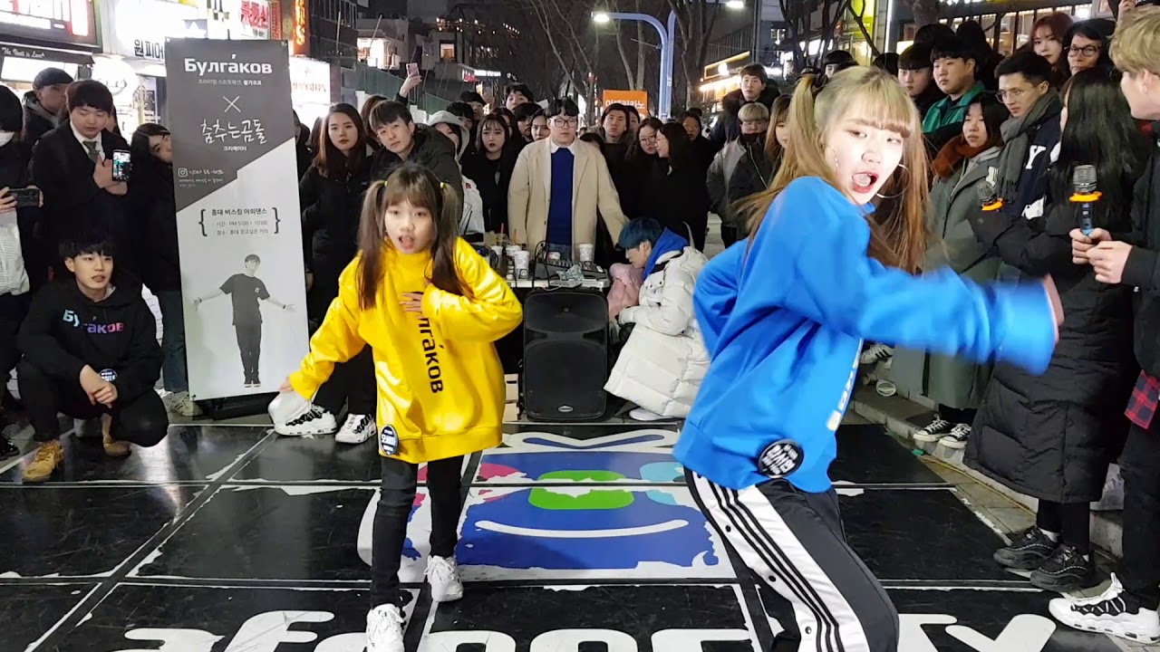 190216 해야 - 춤추는 곰돌 홍대 버스킹 직캠ㅣSunrise - AF STARZ Hong-dae busking fancam