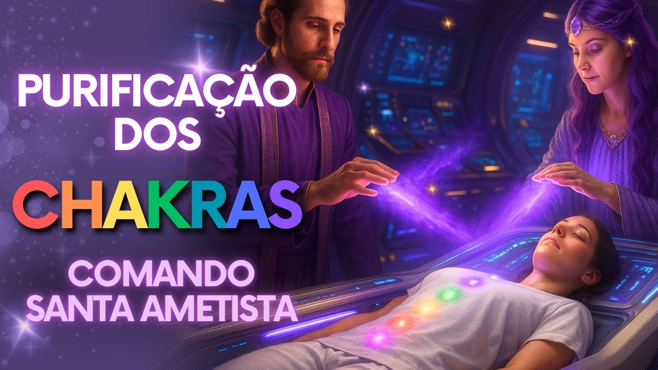 💜 C&acirc;mara Violeta de Santa Ametista | Purifica&ccedil;&atilde;o dos Chakras e Libera&ccedil;&atilde;o Profunda