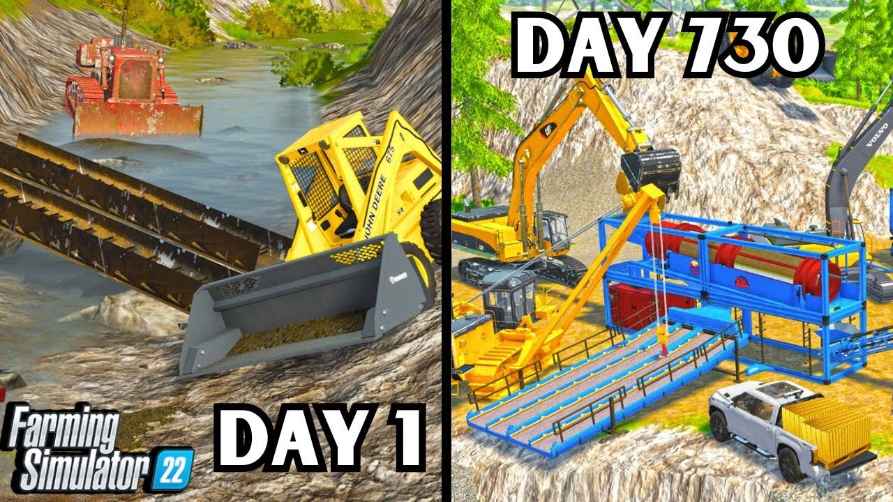 I Took 2 Year Making A 1 Million Dollar Gold Mine! | Farming Simulator 22