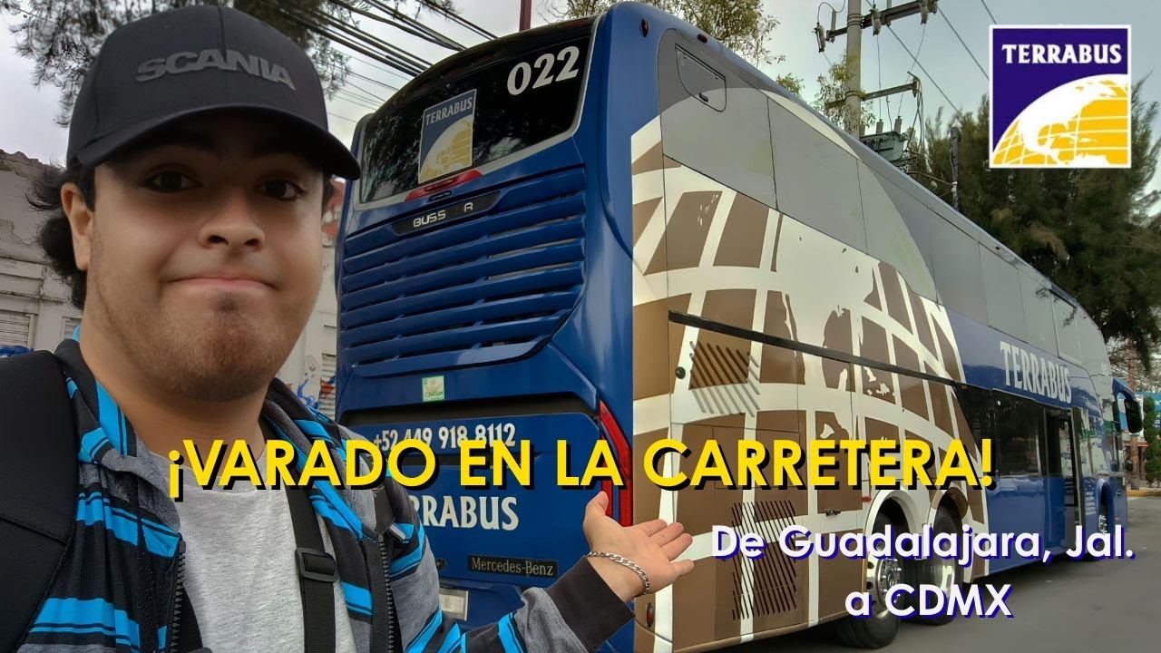 ¡SE DESCOMPUSO EL AUTOBÚS! Tuve un MAL VIAJE en Terrabus, de Guadalajara, Jalisco a CDMX
