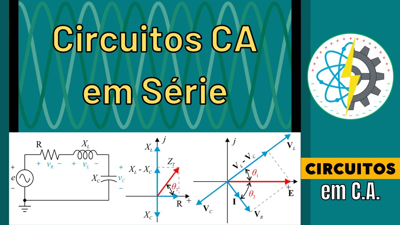 Aula 101 - Circuitos em Corrente Alternada em Série | Diagrama Fasorial e de Impedância