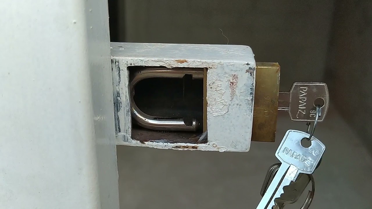 TRANCA DE CADEADO ANTIFURTO   COMO FUNCIONA