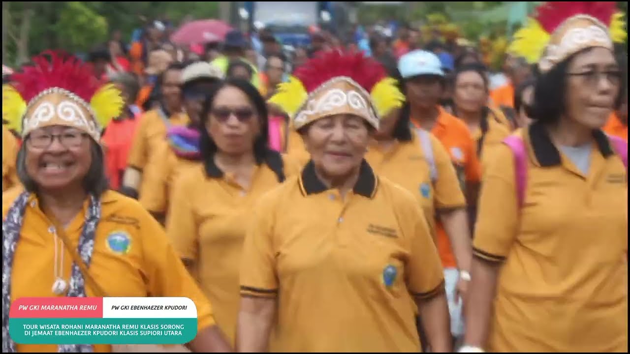Part 1 Semarak Tour Wisata Rohani PW GKI Maranatha Remu Klasis Sorong di GKI Ebenhaezer Kpudori