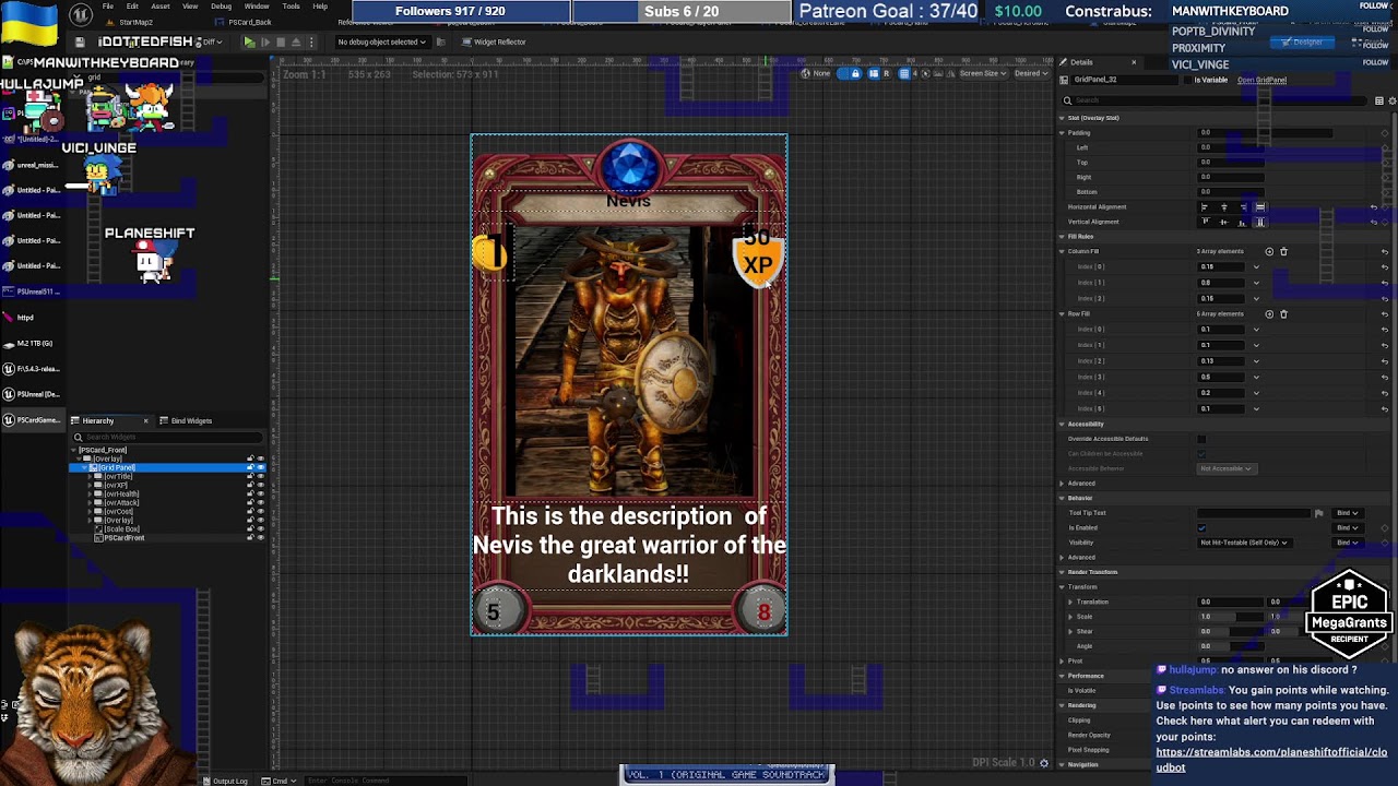 Unreal Engine #1676 - PlaneShift Card game?