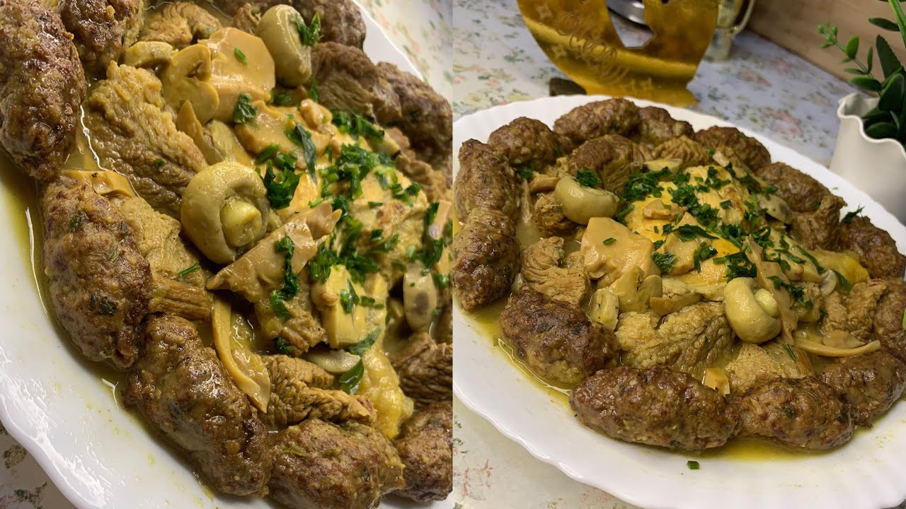 طاجين الكفتة يقطر بالبنة 🤤 طاجين العرضات ديريه و عينيك مغمظين🥰