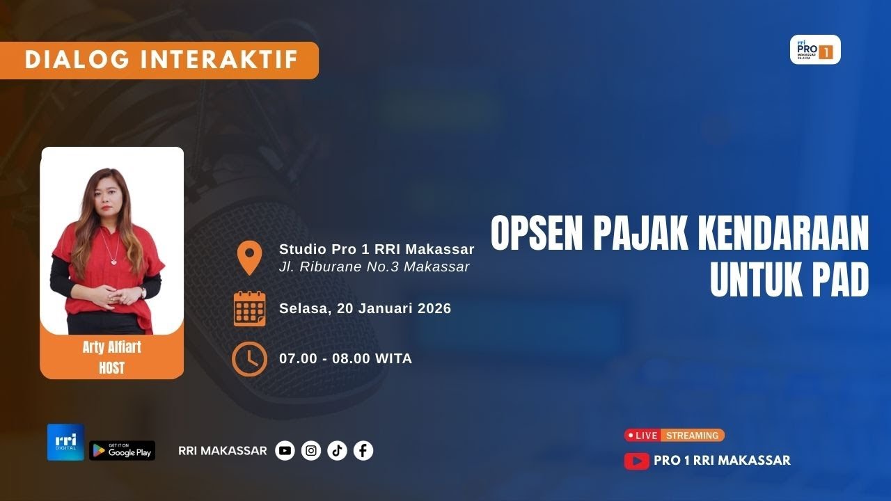 Opsen Pajak Kendaraan untuk PAD ||  Selasa, 20 Januari 2026