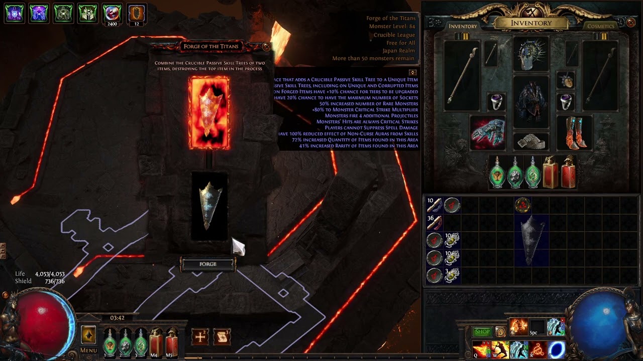 PoE 3.21 -- 32% Spell Suppression Aegis Aurora