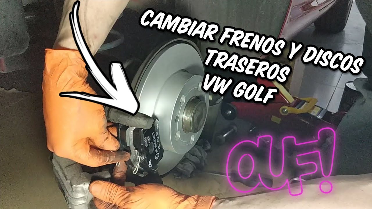 CAMBIAR DISCO Y FRENOS TRASEROS VW GOLF CUALQUIER AÑOVW GOLF