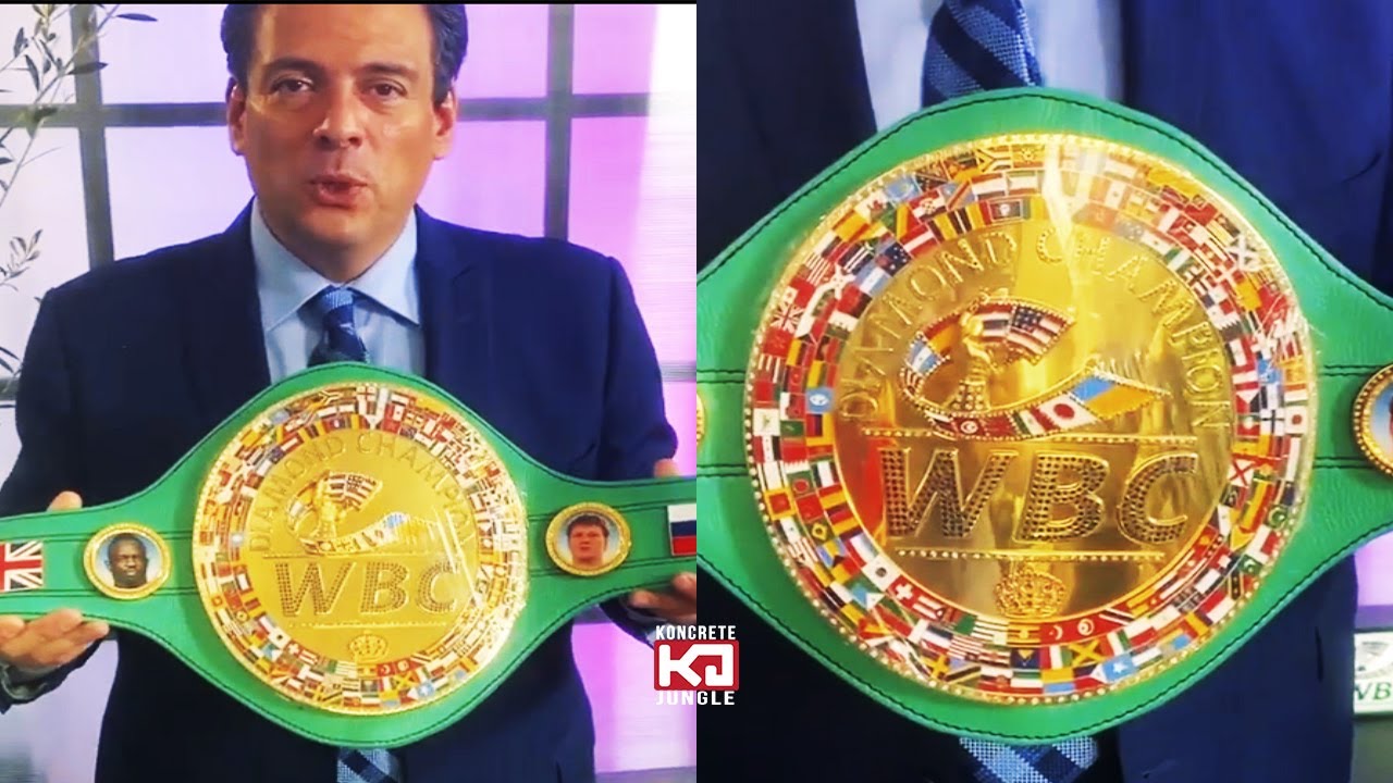 WBC Diamond Title That Will Presented to Dillian Whyte vs Alexander Povetkin Winner