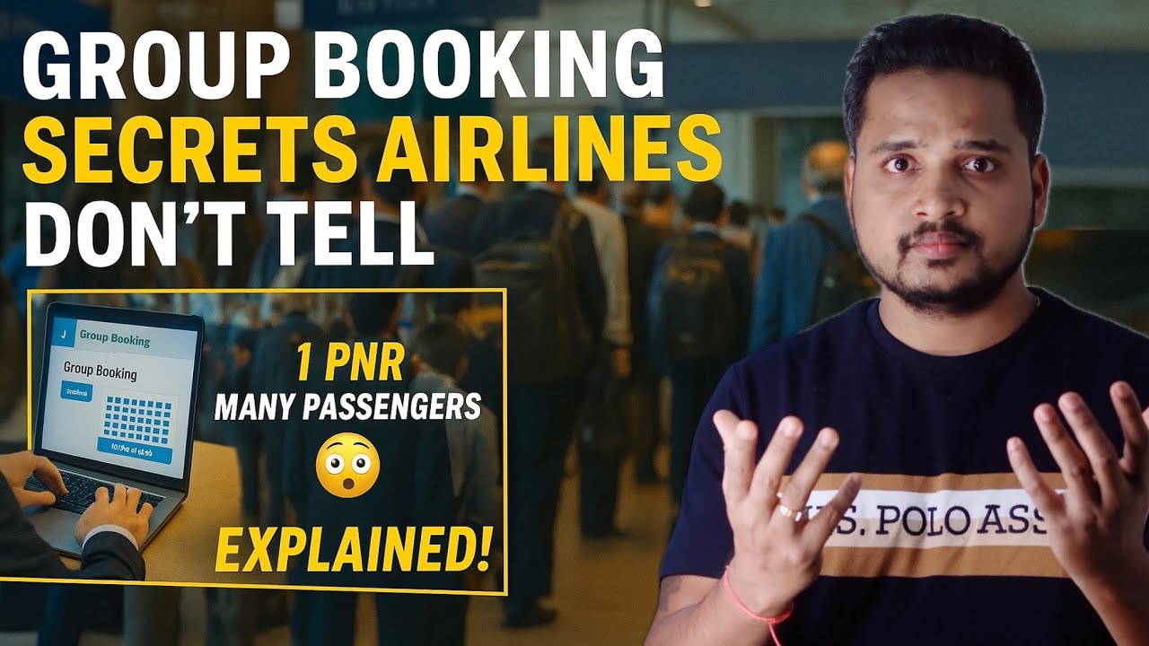 How Group Flight Booking Works 🔥 Airlines Hidden Tricks Revealed | 1 PNR for Many Passengers