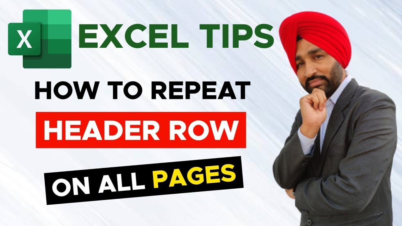 How to Repeat Header Rows in Excel for Printing | Excel Tutorial | #shorts