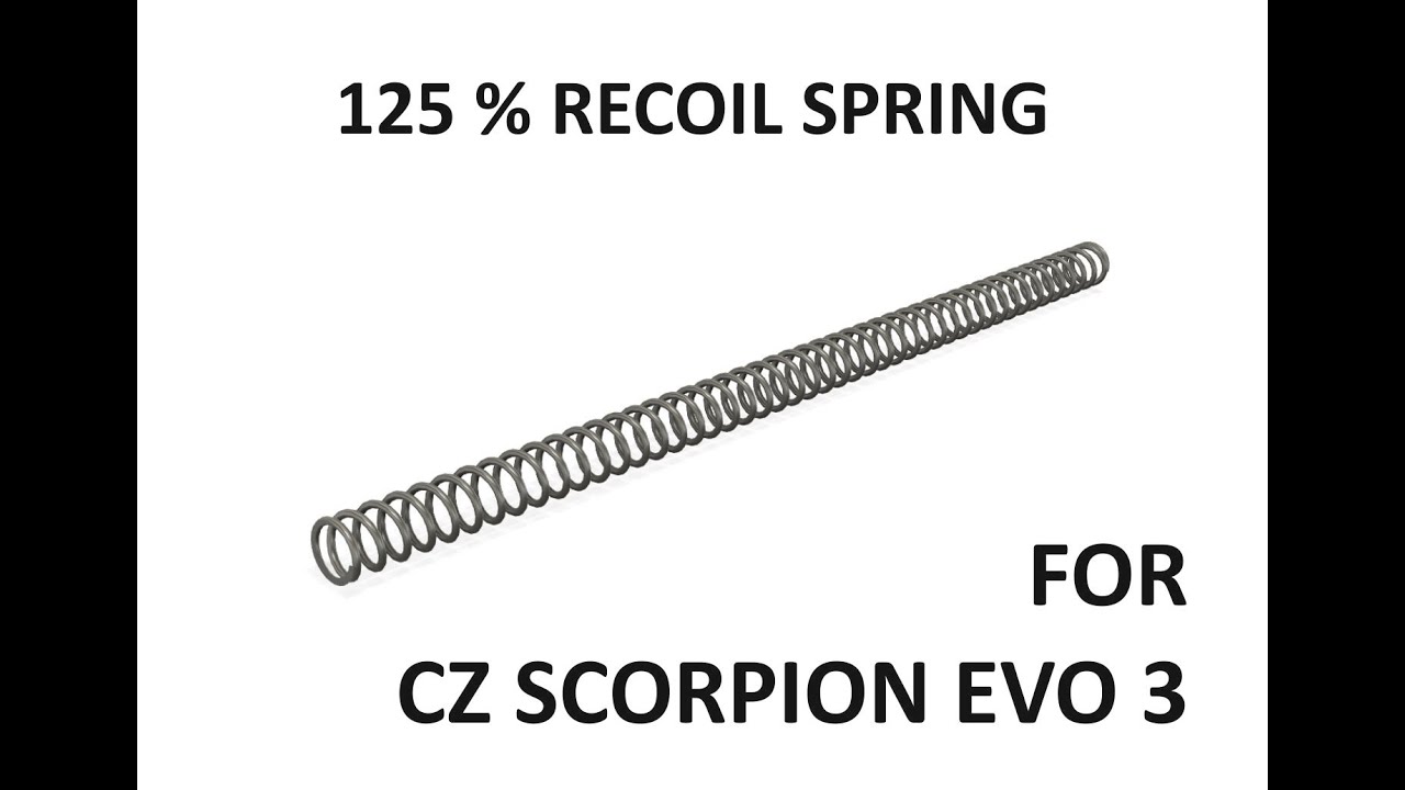 125 % recoil spring for CZ Scorpion EVO 3