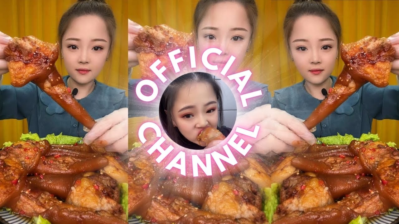 свиной хвост | Xiao Yu Mukbang 105 | Facebook : ZBX888