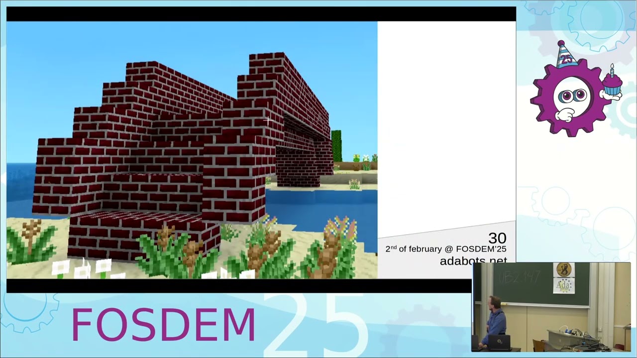 AdaBots - programmable minetest bots. FOSDEM 2025