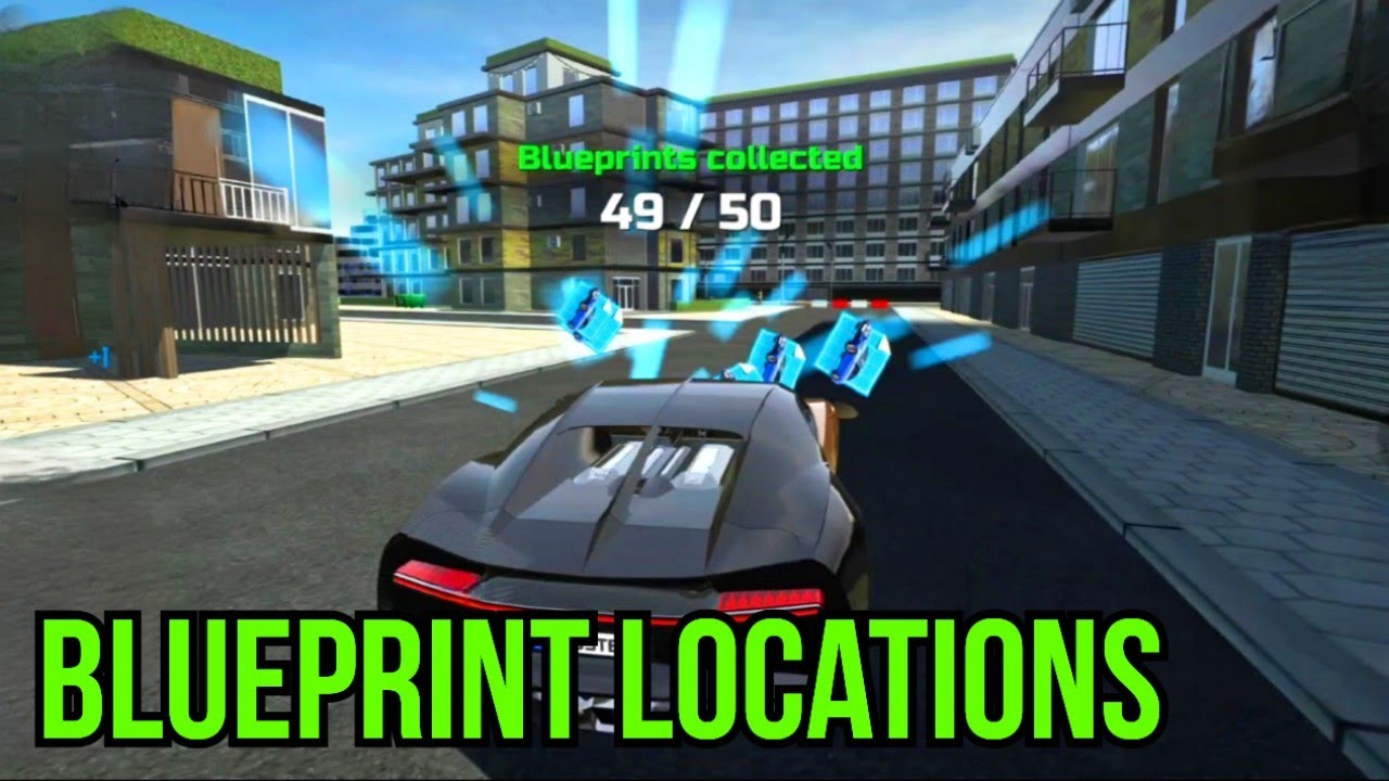 50 Hidden blueprints Locations - Hidden blueprints - Car Simulator 2