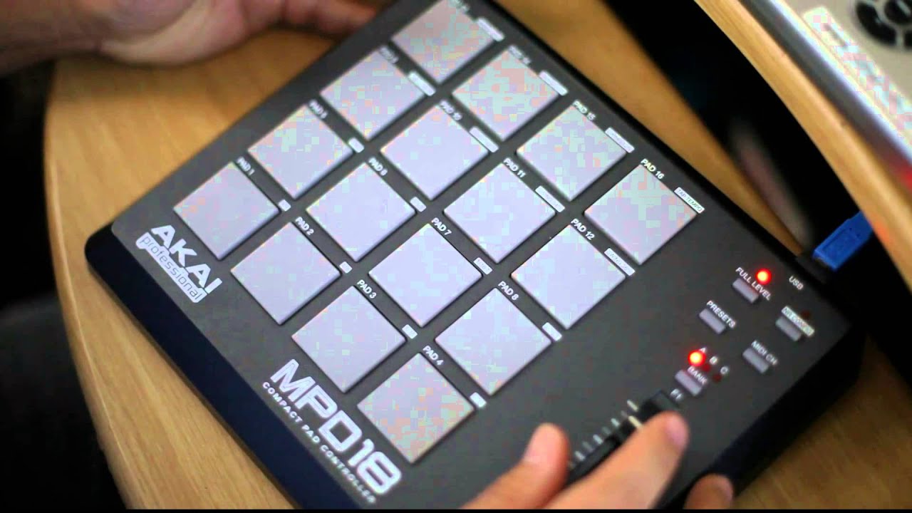 Making melody on Akai MPD18, mpd26, mpd24, mpd16 pad midi controller sampler