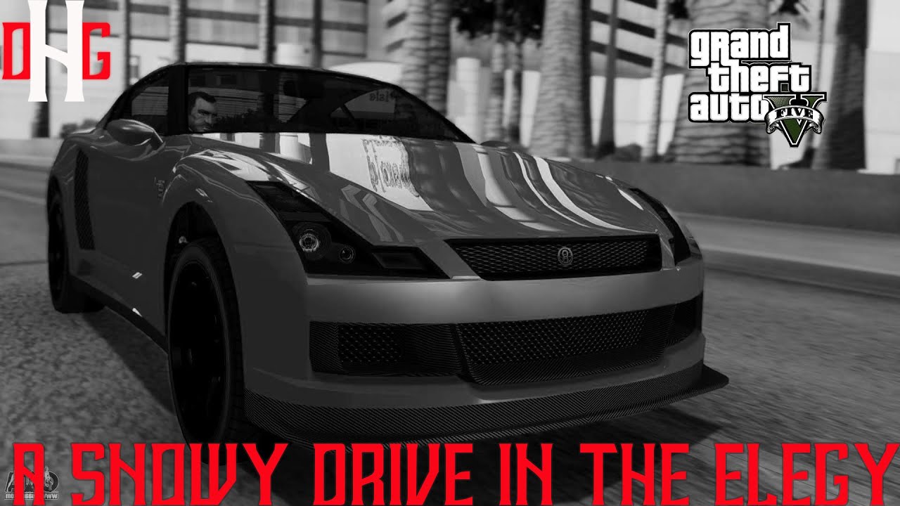 GTA V - A Snowy Drive in the Elegy!
