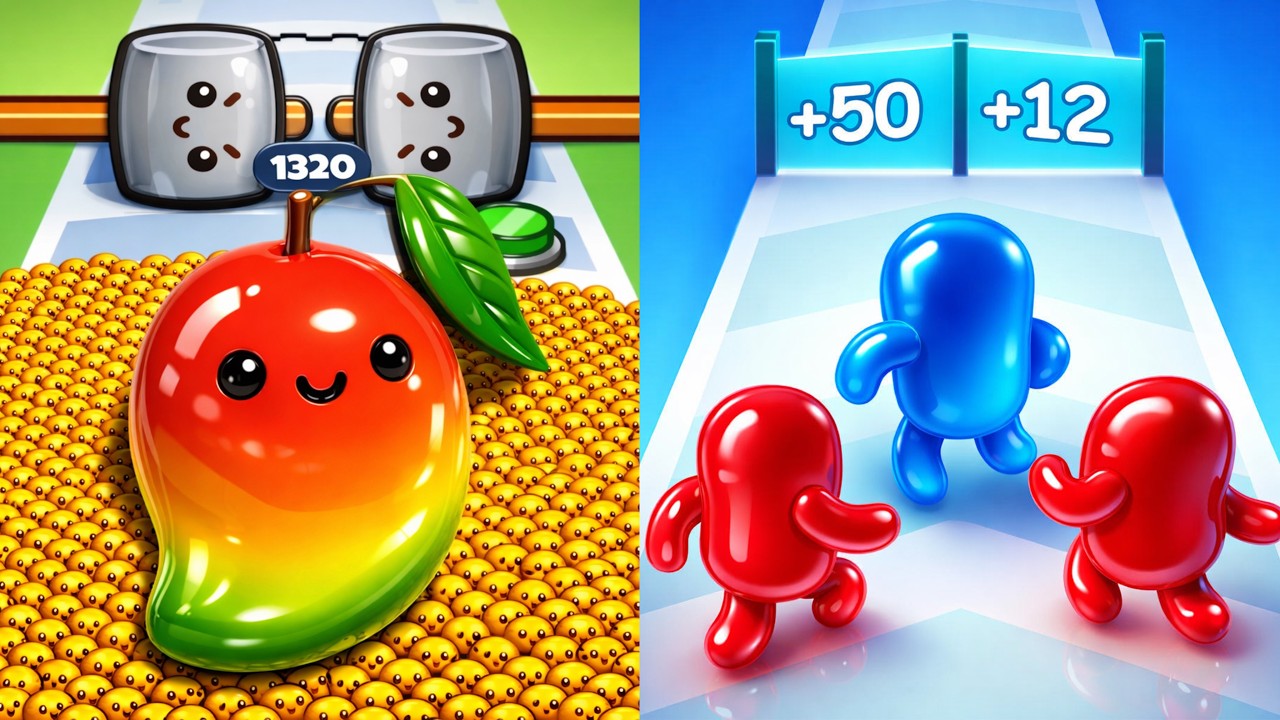 Food Run vs Join Blob Clash 3D – Relaxing Satisfying SpeedRun Gameplay