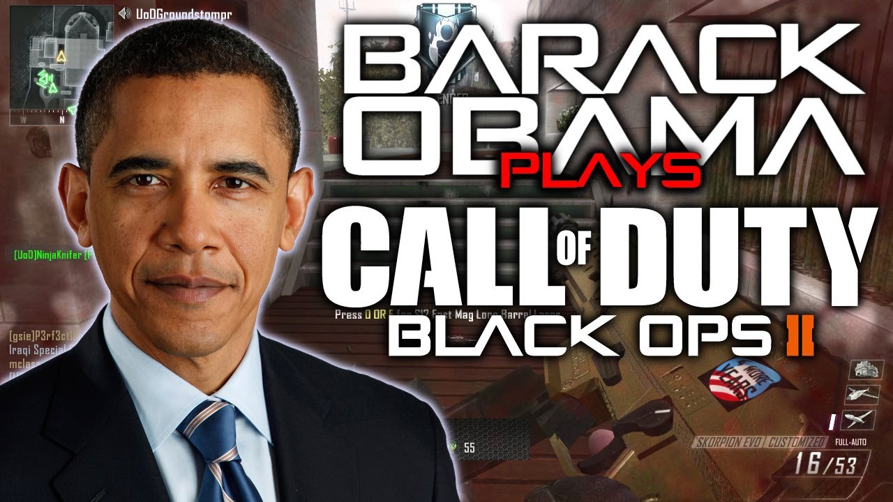 Barack Obama plays Black Ops 2 (CoD BLOPS2)