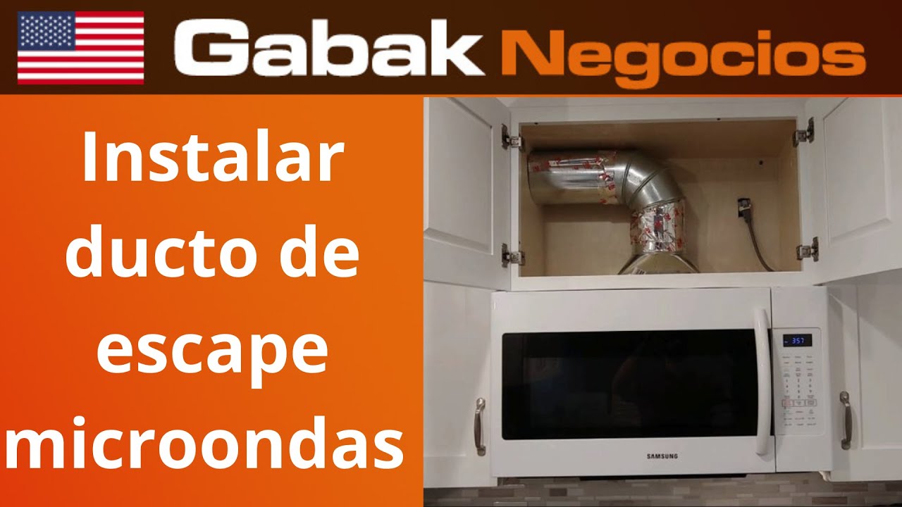 ¿cómo instalar ducto de aire salida exterior cocina microondas?