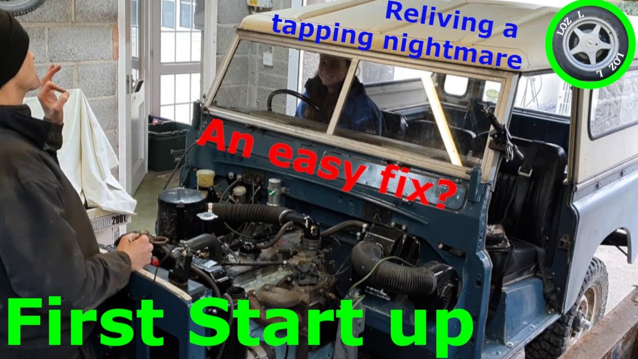 2.25 petrol tapping on first start up - Adjusting rocker clearance - 39 Land Rover Series 3 Project