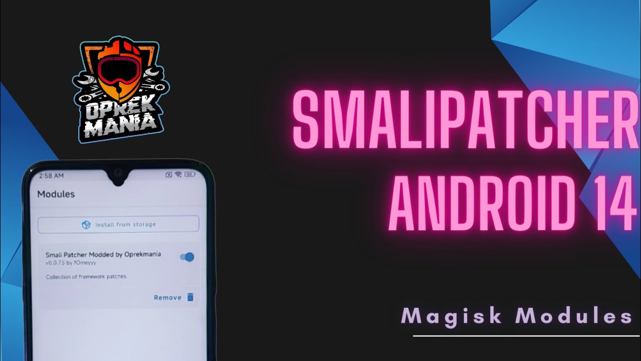 Smali Patcher Android 14 - Buildrom Bypassmock / Magisk Modules